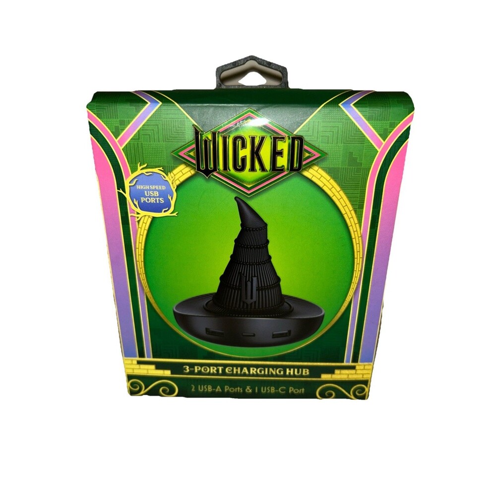 CultureFly Wicked Witch Elphaba's Hat 3 Port Charging Hub